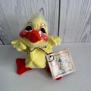 Vintage Annalee Mobilitee Felt Yellow Duckling 1996
